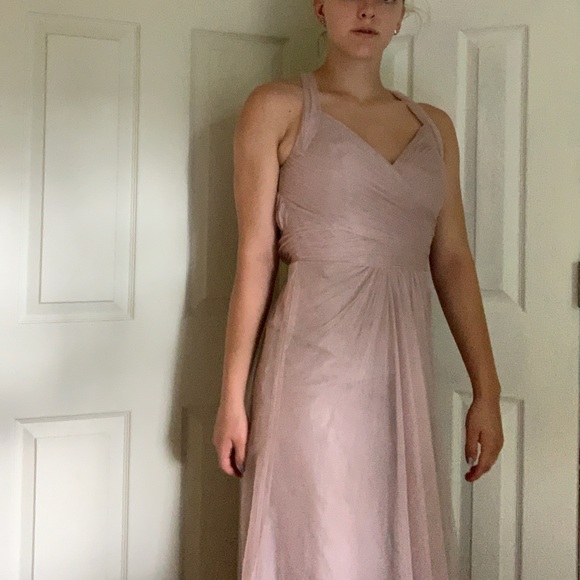 Formal Blush Lace Dress - Picture 2 of 3